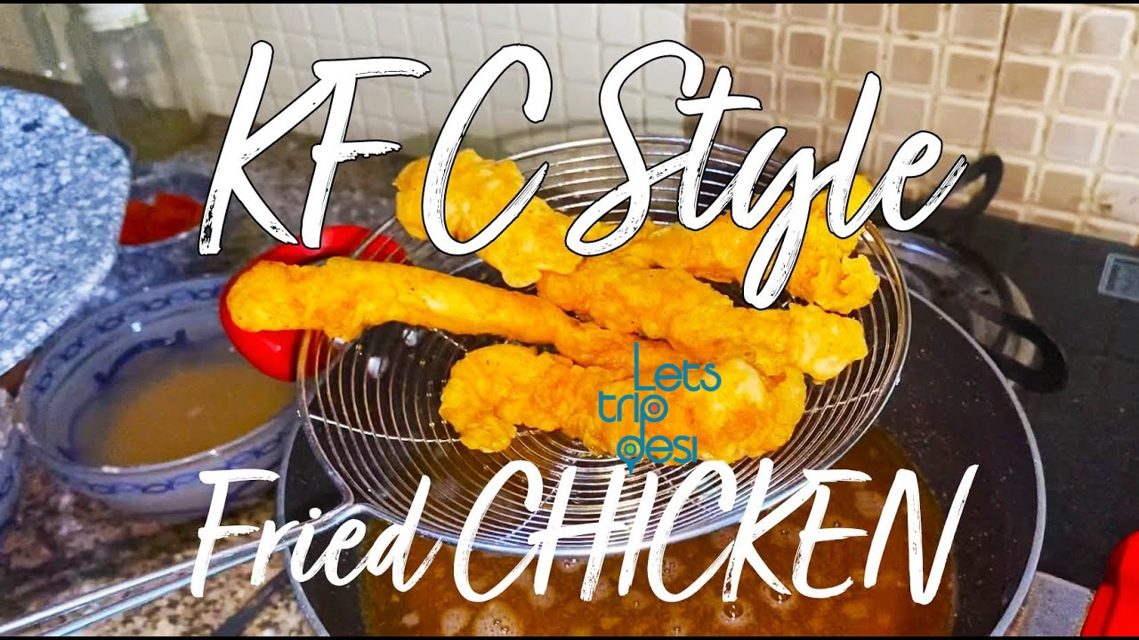 KFC Fried Chicken at Home Recipe with The WickedFoodie