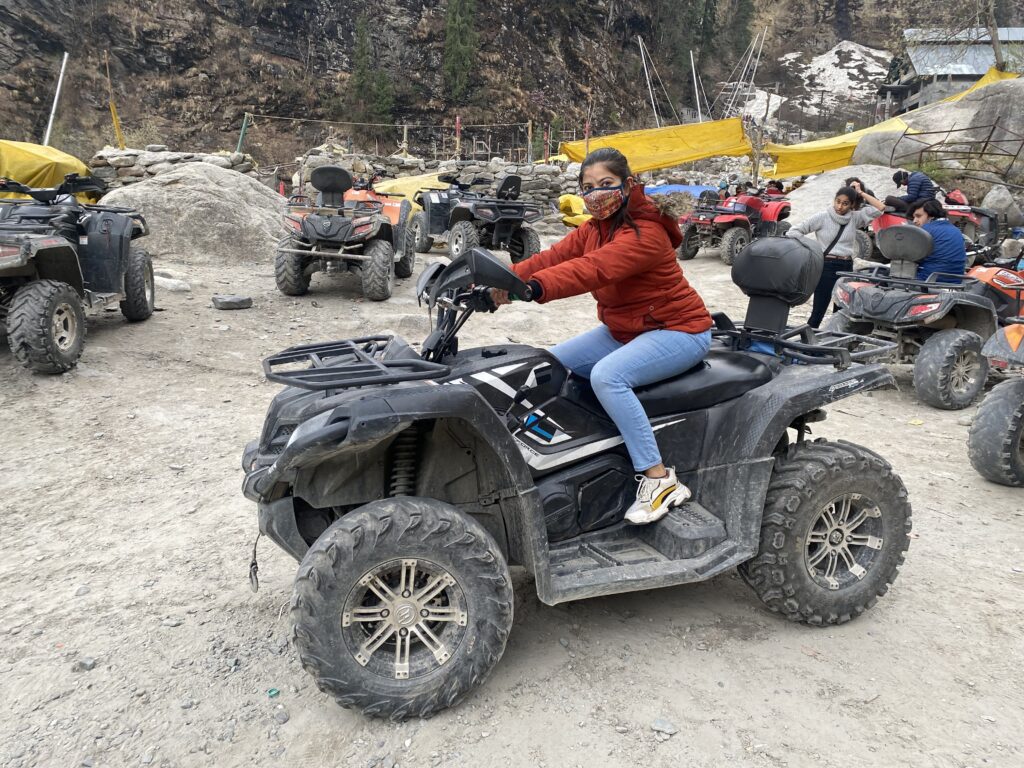 quadbike in solang valley