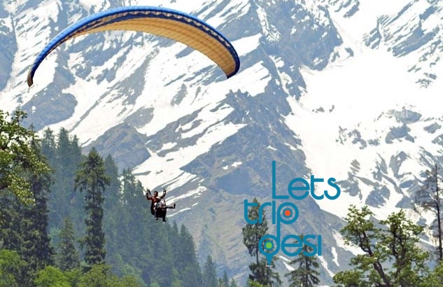 paragliding at manali