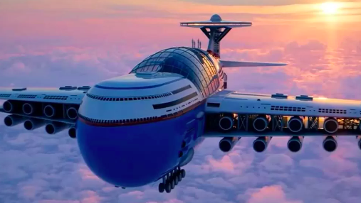 Flying hotel that never lands