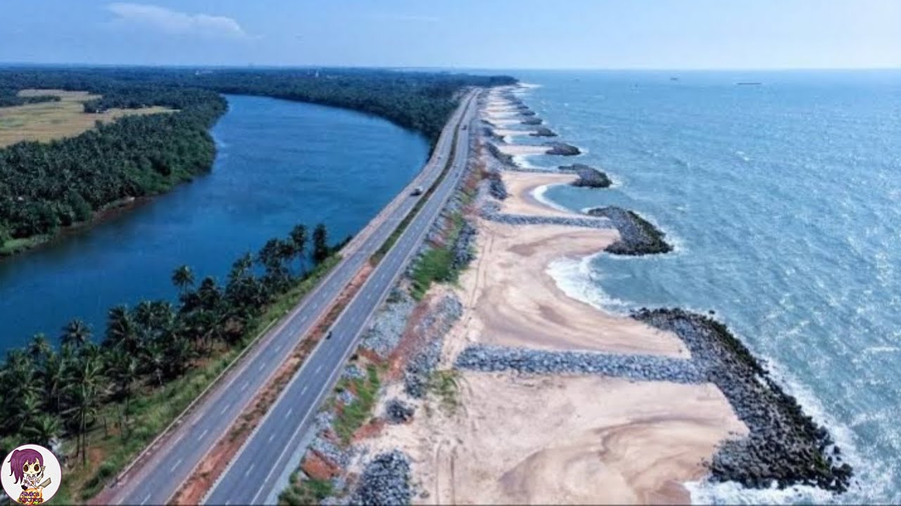 Unique Beach In India Has A Sea On One Side And River On the other side