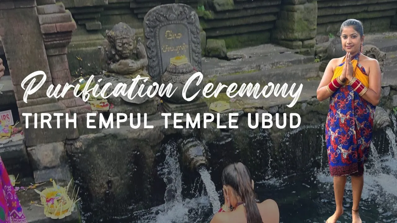 purification ceremoney at Tirta Empul Temple