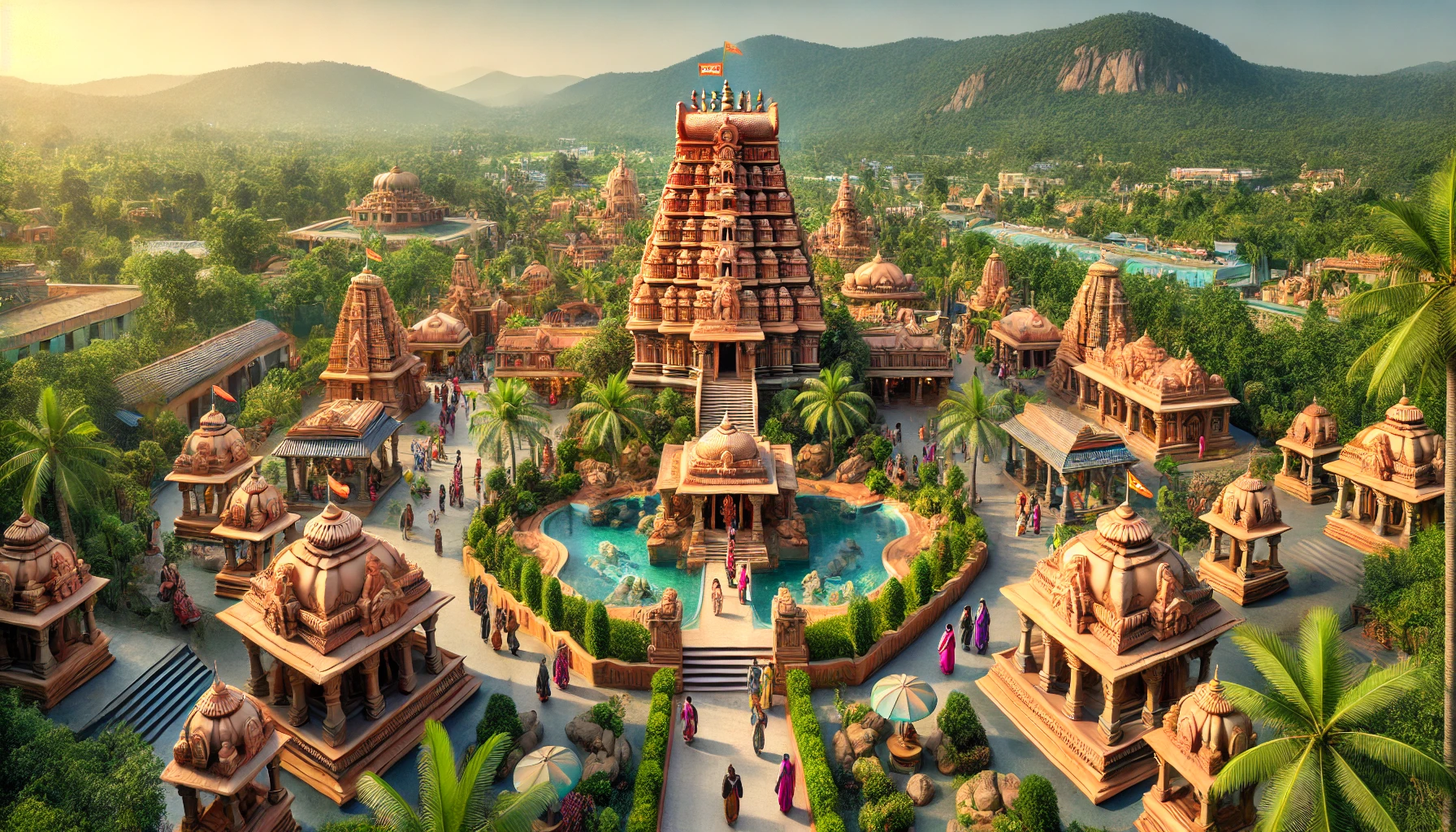 Spiritual theme park India Hindu mythology theme park